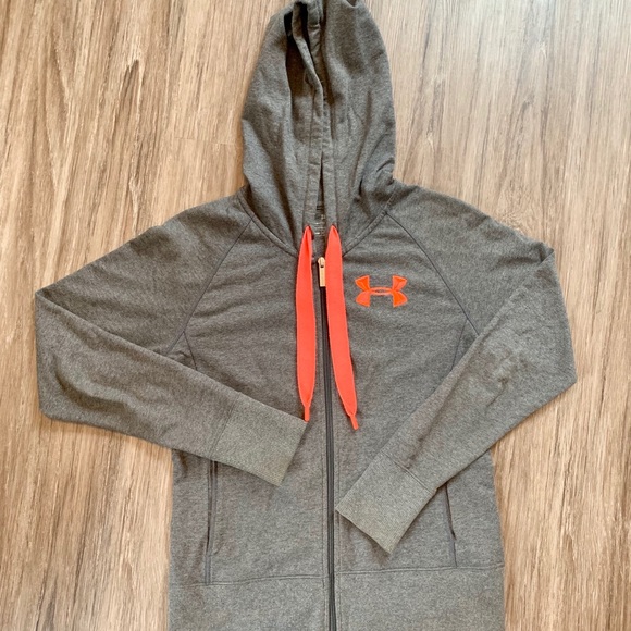 Under Armour Jackets & Blazers - Under Armour Coldgear Dark Grey Zip Up Hoodie